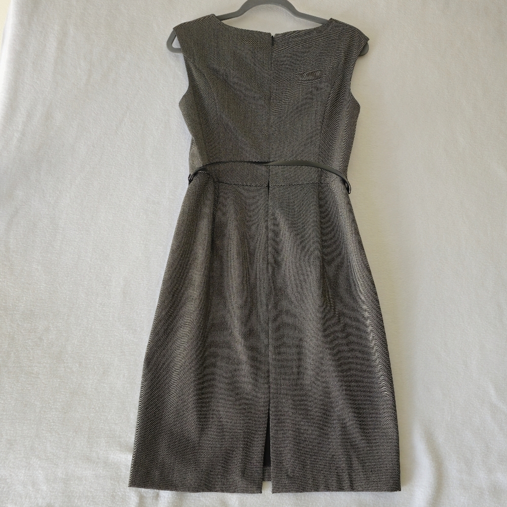 White House Black Market Elegant Gray Sleeveless Dress Size 6 - Picture 9 of 12